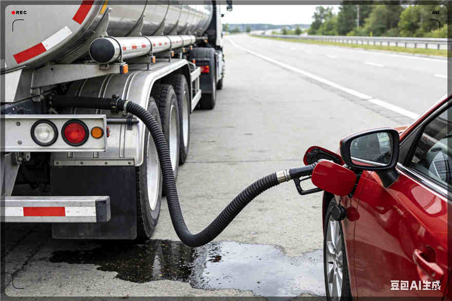 名山区汽车救援送水案例